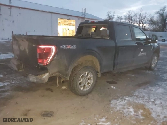 2021 Ford F-150 XL with VIN 1FTFW1E82MKE69632, listed as a IAAI auction lot 41378565 with 51,790 mi miles. Bid and sale history available at carsss.com. Image 4.