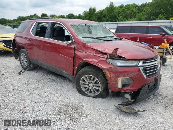 2023 Chevrolet Traverse LT Cloth с VIN 1GNERGKW8PJ318272, выставлен на аукционе Copart как лот 58708105 с пробегом 11 361 миль миль и Списание • Salvage title. История ставок и продаж доступна на DreamBid. Изображение 4.
