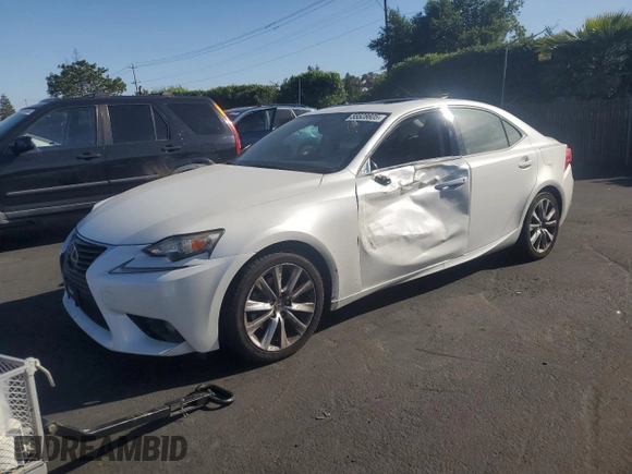 2014 Lexus IS 250 with VIN JTHBF1D26E5019024, listed as a Copart auction lot 55528605 with Not Provided miles and Salvage Title. Bid and sale history available at DreamBid. Image 1.