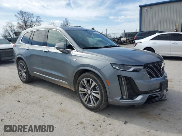 2022 Cadillac XT6 Premium Luxury with VIN 1GYKPCRS5NZ114583, listed as a Copart auction lot 46507155 with 70,506 mi miles and Salvage title. Bid and sale history available at DreamBid. Image 4.