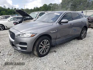 2020 Jaguar F-Pace 25t Premium with VIN SADCJ2FX2LA622614, listed as a Copart auction lot 61855884 with 116,046 mi miles and Salvage Title. Bid and sale history available at DreamBid. Image 1.