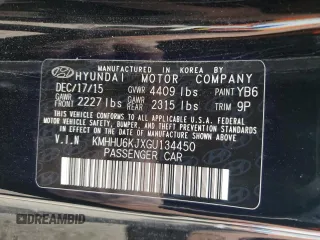 2016 Hyundai Genesis Coupe R-Spec с VIN KMHHU6KJXGU134450, выставлен на аукционе Copart как лот 52799035 с пробегом 110 154 миль миль и Списание • Salvage title. История ставок и продаж доступна на DreamBid. Изображение 13.
