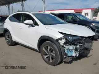 2018 Lexus NX with VIN JTJYARBZ8J2087942, listed as a IAAI auction lot 42023702 with 38,634 mi miles. Bid and sale history available at carsss.com. Image 1.