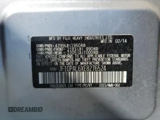 2014 Subaru Impreza Special Sports Premium with VIN JF1GPAL6XE8276524, listed as a Copart auction lot 55461935 with Not Provided miles and Salvage Title. Bid and sale history available at DreamBid. Image 12.