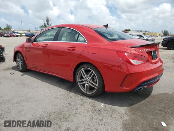2018 Mercedes-Benz CLA 250 with VIN WDDSJ4EB7JN600225, listed as a Copart auction lot 65221515 with 145,422 mi miles and Clean title. Bid and sale history available at DreamBid. Image 2.
