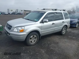 2005 Honda Pilot EX with VIN 2HKYF184X5H533837, listed as a IAAI auction lot 41900265 with 163,522 mi miles. Bid and sale history available at carsss.com. Image 2.