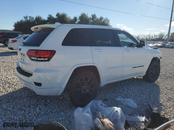 2021 Jeep Grand Cherokee Laredo X with VIN 1C4RJEAG2MC597850, listed as a Copart auction lot 87921635 with 0 mi miles and Salvage Title. Bid and sale history available at carsss.com. Image 3.