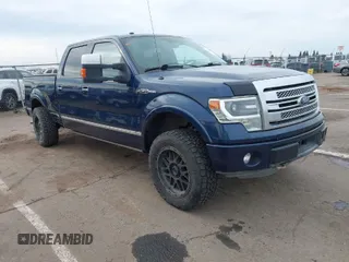2014 Ford F-150 XL with VIN 1FTFW1ET7EFA52599, listed as a IAAI auction lot 41848890 with 154,353 mi miles. Bid and sale history available at carsss.com. Image 1.