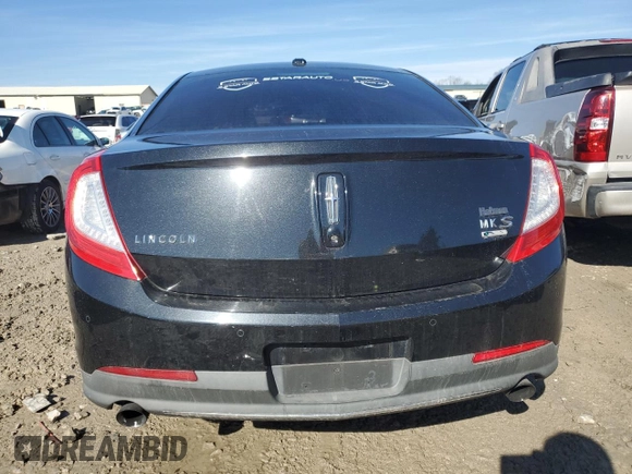 2014 Lincoln MKS EcoBoost with VIN 1LNHL9FT3EG608220, listed as a Copart auction lot 43038415 with Not provided miles and Salvage title. Bid and sale history available at DreamBid. Image 6.