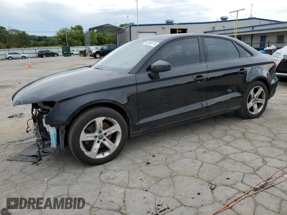 2017 Audi A3 Sedan Premium with VIN WAUAUGFFXH1063929, listed as a Copart auction lot 63546174 with 67,684 mi miles and Salvage Title. Bid and sale history available at carsss.com. Image 1.