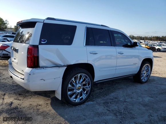 2018 Chevrolet Tahoe Premier with VIN 1GNSCCKC0JR318956, listed as a Copart auction lot 85115564 with 0 mi miles and Salvage Title. Bid and sale history available at carsss.com. Image 3.