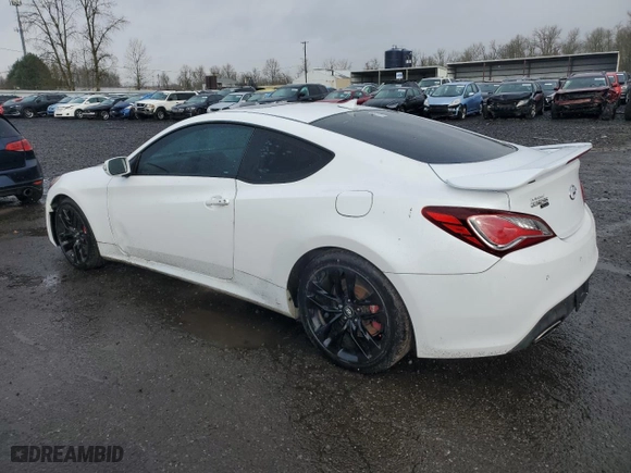 2015 Hyundai Genesis Coupe 3.8L Ultimate with VIN KMHHU6KJ0FU125464, listed as a Copart auction lot 43874745 with 0 mi miles and Clean Title. Bid and sale history available at carsss.com. Image 2.
