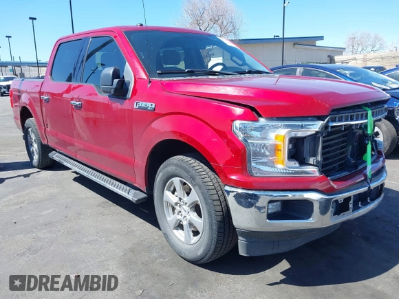 2018 Ford F-150 XL with VIN 1FTEW1CGXJKE00575, listed as a IAAI auction lot 41827249 with 138,019 mi miles. Bid and sale history available at carsss.com. Image 1.