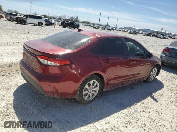 2022 Toyota Corolla LE with VIN 5YFEPMAE3NP323801, listed as a Copart auction lot 49072585 with 67,252 mi miles and Salvage Title. Bid and sale history available at carsss.com. Image 3.