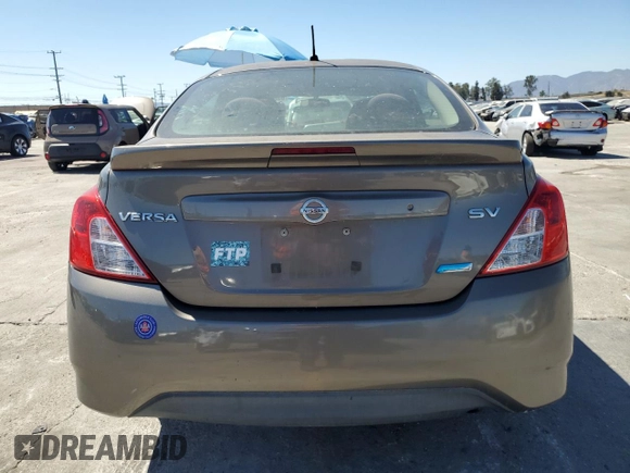 2015 Nissan Versa SV with VIN 3N1CN7AP9FL907251, listed as a Copart auction lot 63262995 with 162,396 mi miles and Clean title. Bid and sale history available at DreamBid. Image 6.