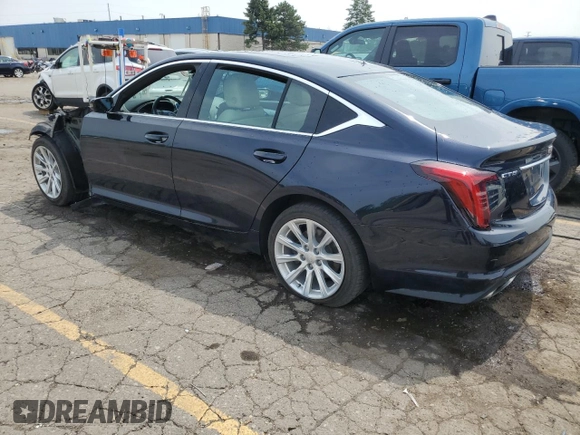 2021 Cadillac CT5 Luxury with VIN 1G6DW5RK2M0129450, listed as a Copart auction lot 60803385 with Not provided miles and Salvage title. Bid and sale history available at DreamBid. Image 2.