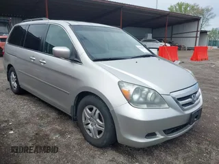 2007 Honda Odyssey EX-L with VIN 5FNRL38767B455948, listed as a IAAI auction lot 42154879 with 232,645 mi miles and . Bid and sale history available at DreamBid. Image 1.