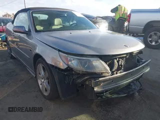 2008 Saab 9-3 with VIN YS3FB79Y086006856, listed as a IAAI auction lot 41539187 with 112,524 mi miles. Bid and sale history available at carsss.com. Image 1.