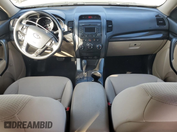 2013 Kia Sorento LX with VIN 5XYKT3A14DG334802, listed as a Copart auction lot 62551155 with 110,915 mi miles and Salvage title. Bid and sale history available at DreamBid. Image 8.