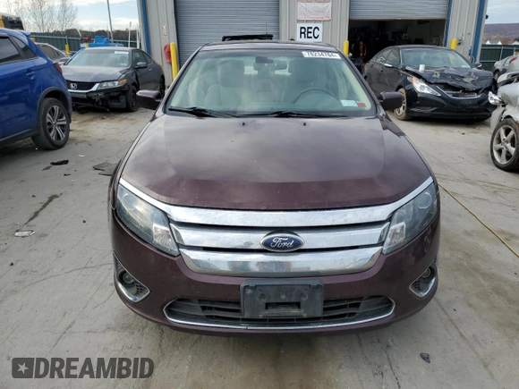 2012 Ford Fusion SEL with VIN 3FAHP0JA8CR424770, listed as a Copart auction lot 44046345 with 218,408 mi miles and Salvage title. Bid and sale history available at DreamBid. Image 5.