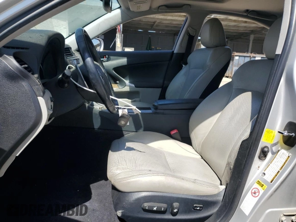 2011 Lexus IS 250 with VIN JTHBF5C29B5147276, listed as a Copart auction lot 58502145 with 172,533 mi miles and Salvage title. Bid and sale history available at DreamBid. Image 7.