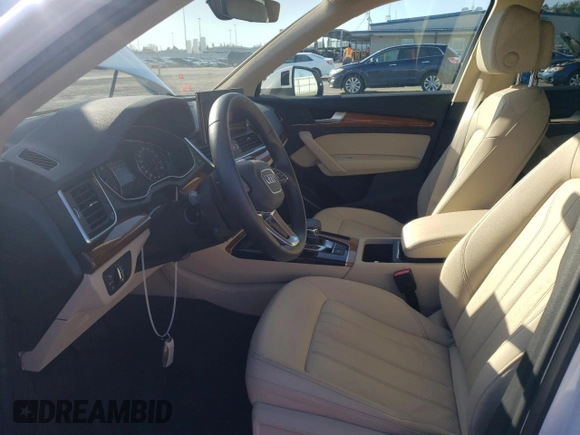 2022 Audi Q5 S line Premium with VIN WA1GAAFY5N2022242, listed as a Copart auction lot 37455483 with 9,451 mi miles. Bid and sale history available at carsss.com. Image 7.