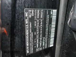 2012 Mercedes-Benz R-Class R 350 BlueTEC with VIN 4JGCB2FE2CA146870, listed as a Copart auction lot 86436174 with 0 mi miles and Clean Title. Bid and sale history available at carsss.com. Image 12.