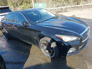 2015 Infiniti Q50 Premium with VIN JN1BV7AR8FM414650, listed as a IAAI auction lot 41332195 with 105,550 mi miles and . Bid and sale history available at DreamBid. Image 1.