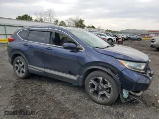 2017 Honda CR-V Touring with VIN 2HKRW2H96HH636330, listed as a Copart auction lot 52843185 with 84,604 mi miles and Salvage Title. Bid and sale history available at carsss.com. Image 4.