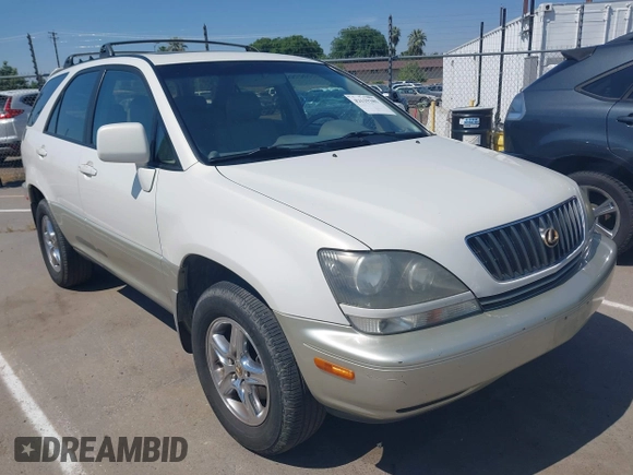1999 Lexus RX 300 Luxury SUV with VIN JT6HF10U7X0091375, listed as a IAAI auction lot 42119385 with 271,971 mi miles. Bid and sale history available at carsss.com. Image 1.
