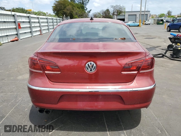 2014 Volkswagen CC Sport with VIN WVWBP7ANXEE506260, listed as a Copart auction lot 54690045 with 154,331 mi miles and Salvage Title. Bid and sale history available at carsss.com. Image 6.