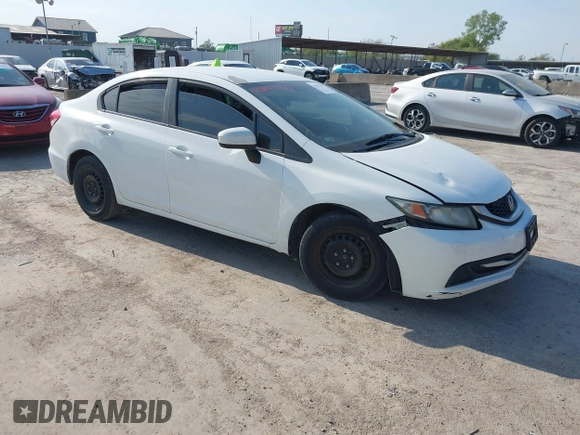 2014 Honda Civic LX z VIN 19XFB2F50EE013574, wystawiony jako IAAI lot #40497790 z przebiegiem 243 133 mil mil oraz . Historia ofert i sprzedaży dostępna na DreamBid. Obrazek 1.