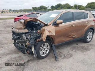 2018 Kia Sportage LX with VIN KNDPM3AC9J7481047, listed as a IAAI auction lot 41636184 with 160,385 mi miles. Bid and sale history available at carsss.com. Image 17.