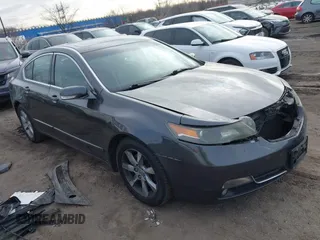 2013 Acura TL Tech with VIN 19UUA8F54DA000777, listed as a IAAI auction lot 41508097 with 160,607 mi miles. Bid and sale history available at carsss.com. Image 1.