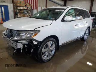 2014 Nissan Pathfinder Platinum with VIN 5N1AR2MM6EC650441, listed as a Copart auction lot 48720005 with 58,709 mi miles and Salvage Title. Bid and sale history available at carsss.com. Image 1.
