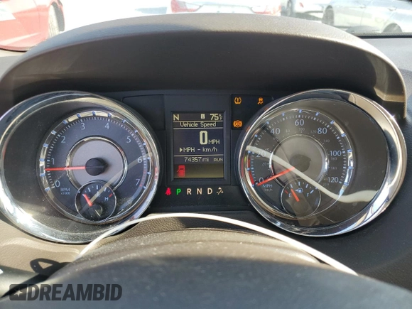 2015 Chrysler Town & Country Touring L with VIN 2C4RC1CGXFR522078, listed as a Copart auction lot 55393175 with 74,357 mi miles and Salvage Title. Bid and sale history available at DreamBid. Image 9.