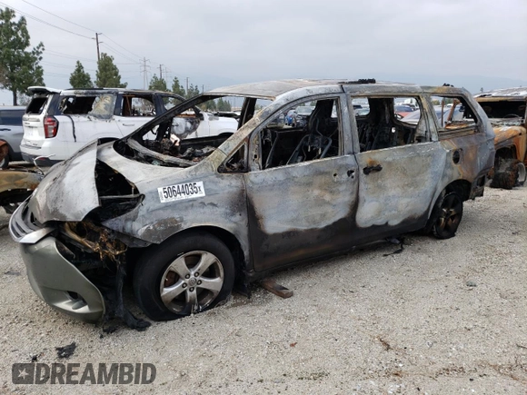 2011 Toyota Sienna LE AAS with VIN 5TDKK3DC1BS145248, listed as a Copart auction lot 50644035 with Not Provided miles and Non Repairable. Bid and sale history available at DreamBid. Image 1.