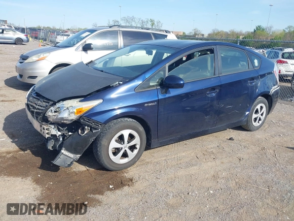 2013 Toyota Prius One with VIN JTDKN3DU4D1733094, listed as a IAAI auction lot 42023958 with 106,672 mi miles. Bid and sale history available at carsss.com. Image 6.