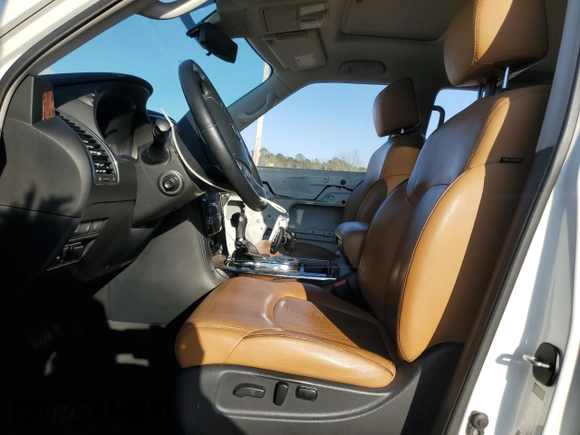 2018 Nissan Armada Platinum with VIN JN8AY2NF8J9331111, listed as a Copart auction lot 47265315 with 121,008 mi miles and Salvage Title. Bid and sale history available at carsss.com. Image 7.