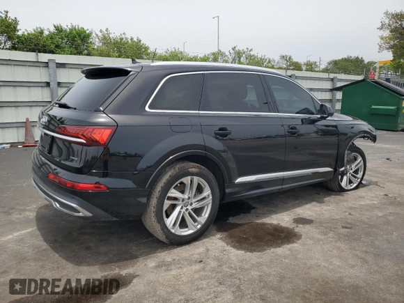2020 Audi Q7 Premium z VIN WA1AXAF77LD011191, wystawiony jako Copart lot #59486735 z przebiegiem 46 783 mil mil oraz Nie do naprawy • Non repairable. Historia ofert i sprzedaży dostępna na DreamBid. Obrazek 3.