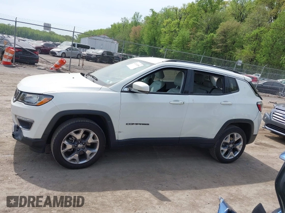 2021 Jeep Compass Limited with VIN 3C4NJDCB5MT588915, listed as a IAAI auction lot 42112656 with 70,543 mi miles and . Bid and sale history available at DreamBid. Image 14.