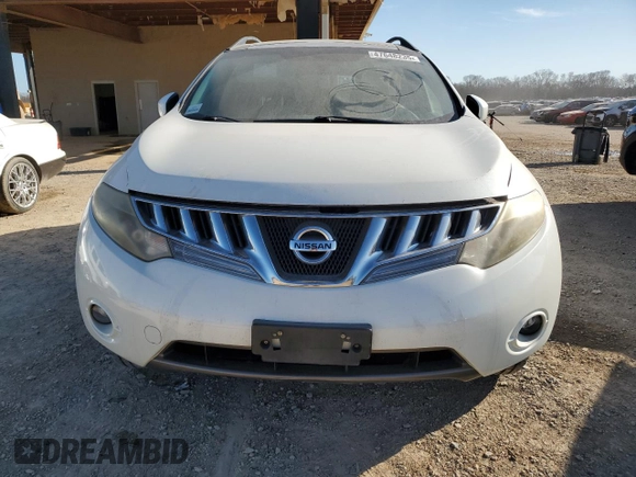 2009 Nissan Murano SL with VIN JN8AZ18U99W023234, listed as a Copart auction lot 47648235 with 221,729 mi miles and Salvage Title. Bid and sale history available at DreamBid. Image 5.