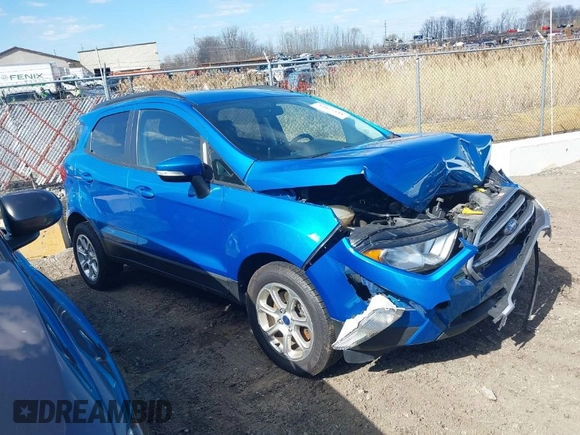 2020 Ford EcoSport SE with VIN MAJ3S2GEXLC325834, listed as a IAAI auction lot 42027101 with 56,009 mi miles and . Bid and sale history available at DreamBid. Image 1.