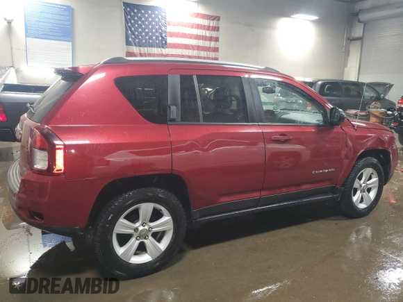2016 Jeep Compass Sport with VIN 1C4NJDBBXGD549443, listed as a Copart auction lot 52427145 with 90,904 mi miles and Salvage Title. Bid and sale history available at carsss.com. Image 3.