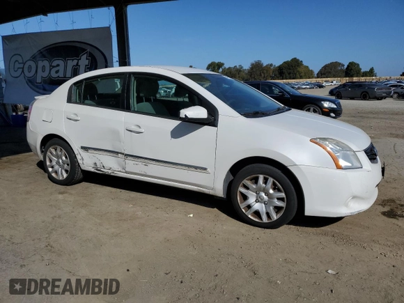 2012 Nissan Sentra S with VIN 3N1AB6AP3CL724479, listed as a Copart auction lot 54965635 with 187,971 mi miles and Salvage Title. Bid and sale history available at DreamBid. Image 4.