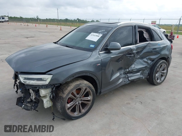 2018 Audi Q3 Premium Plus with VIN WA1HCCFS3JR002403, listed as a IAAI auction lot 42162008 with 94,175 mi miles. Bid and sale history available at carsss.com. Image 2.