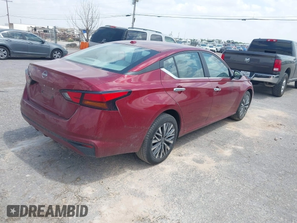 2025 Nissan Altima SV with VIN 1N4BL4DV5SN307592, listed as a IAAI auction lot 42116211 with 19,297 mi miles. Bid and sale history available at carsss.com. Image 4.