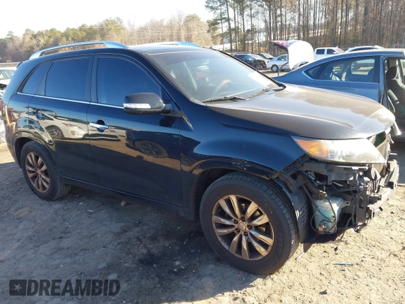 2012 Kia Sorento SX with VIN 5XYKW4A25CG212020, listed as a IAAI auction lot 41456930 with 214,368 mi miles. Bid and sale history available at carsss.com. Image 1.