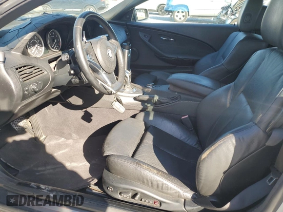 2008 BMW 6 Series 650i with VIN WBAEB53578CX61863, listed as a Copart auction lot 43656185 with 123,009 mi miles and Clean Title. Bid and sale history available at carsss.com. Image 7.