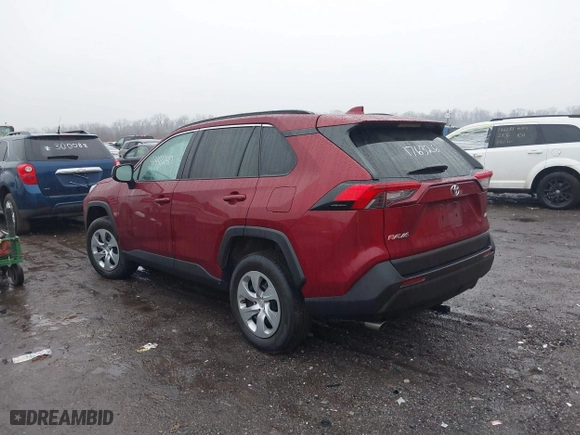 2021 Toyota RAV4 LE with VIN 2T3H1RFV7MW176326, listed as a IAAI auction lot 41441240 with 55,958 mi miles. Bid and sale history available at carsss.com. Image 13.